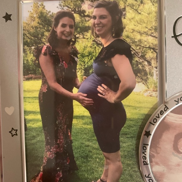 Maternity Formal Dress- navy - Picture 6 of 6